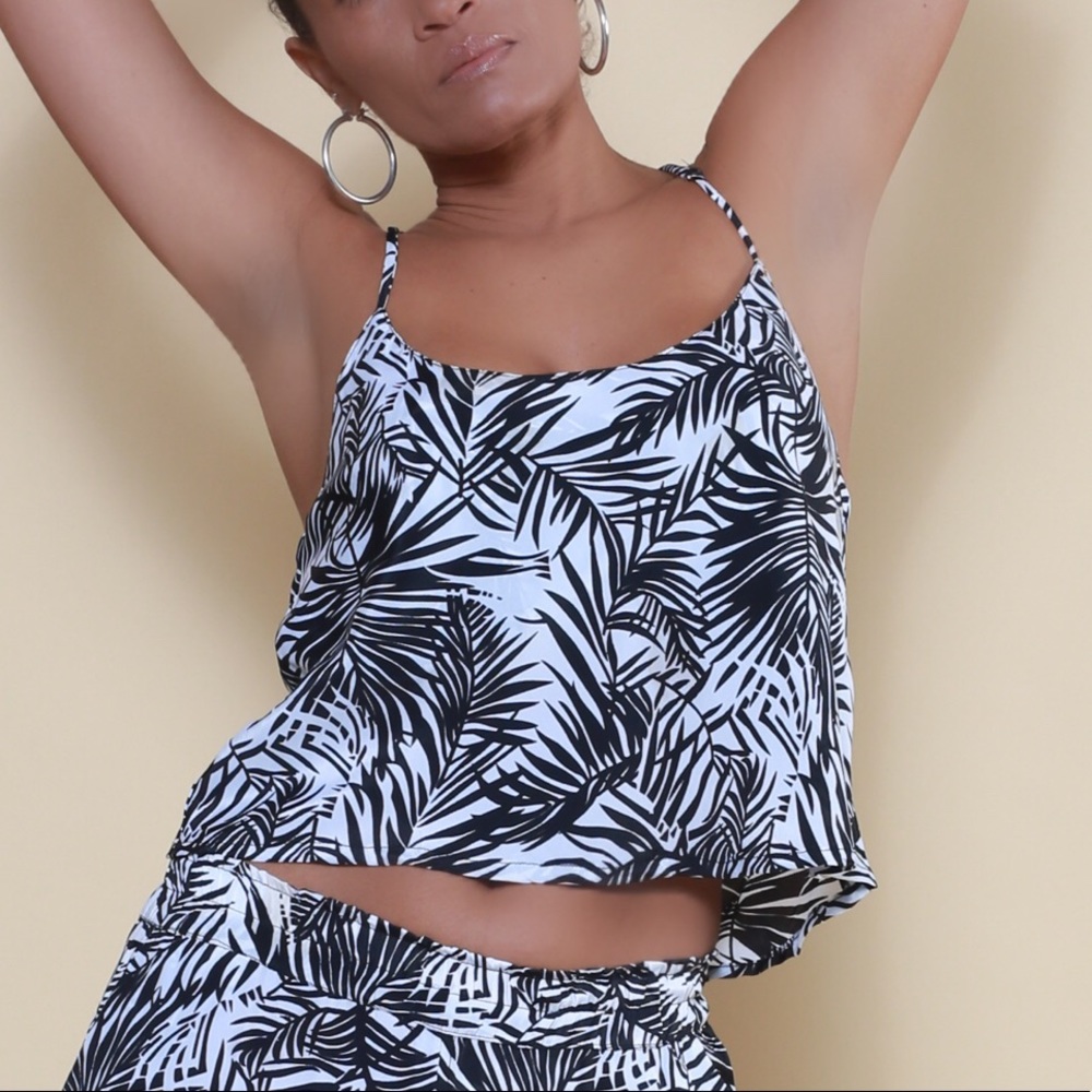 Tang top silk blouse